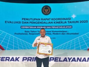 Berhasil Meraih Predikat WBK Tahun 2025, Bapas Palangkaraya Berkomitmen Menjaga Integritas