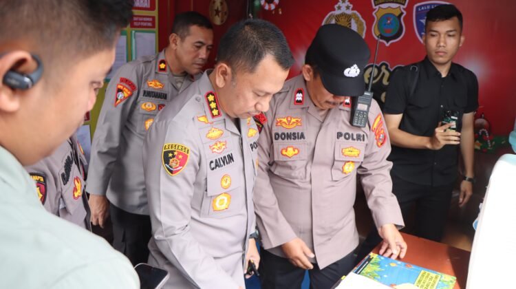 Pengamanan Nataru Dimulai, Kapolrestabes Medan Tinjau Pos Terpadu di Jantung Kota