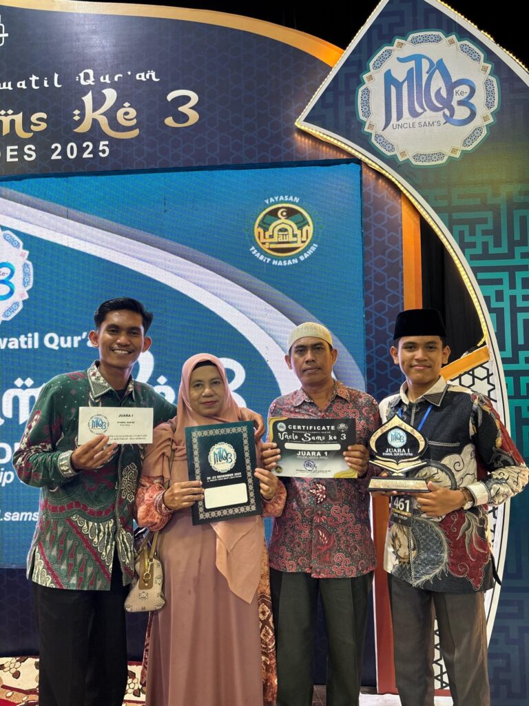 Ahmad Hanafi Raih Prestasi Juara 1 MTQ Cabang Syarhil Tingkat Kabupaten Deli Serdang