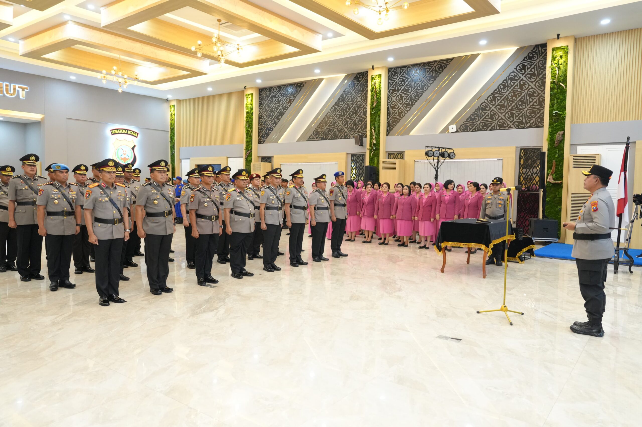 Kapolda Sumut Pimpin Sertijab dan Pengukuhan PJU serta Kapolres Jajaran