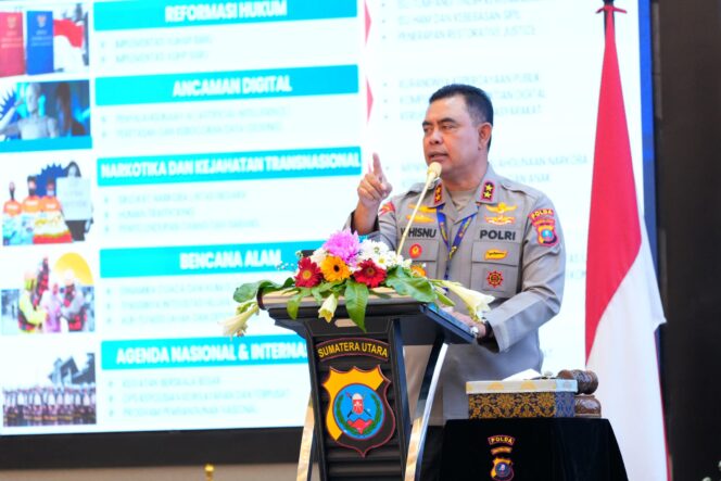 
					Rapim 2026, Kapolda Sumut Tegaskan: Jaga Marwah Institusi, Zero Pelanggaran Tanpa Kompromi