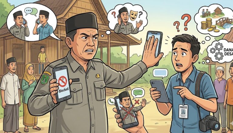 GEGER! Geuchik di Aceh Utara Blokir WA Wartawan Saat Tanya Dana Desa, Tuding Gadungan Padahal Pernah Telponan