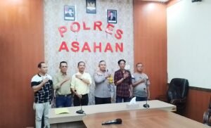 Sinergitas Tanpa Batas, Kapolres Asahan Terima Kunjungan Silaturahmi Pewarta Polrestabes Medan
