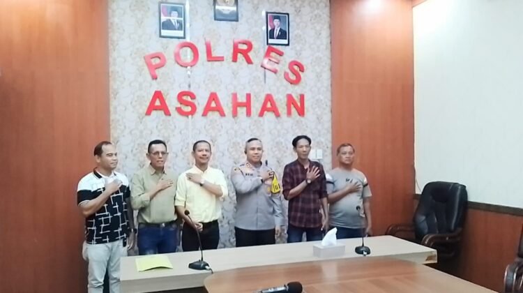 Sinergitas Tanpa Batas, Kapolres Asahan Terima Kunjungan Silaturahmi Pewarta Polrestabes Medan