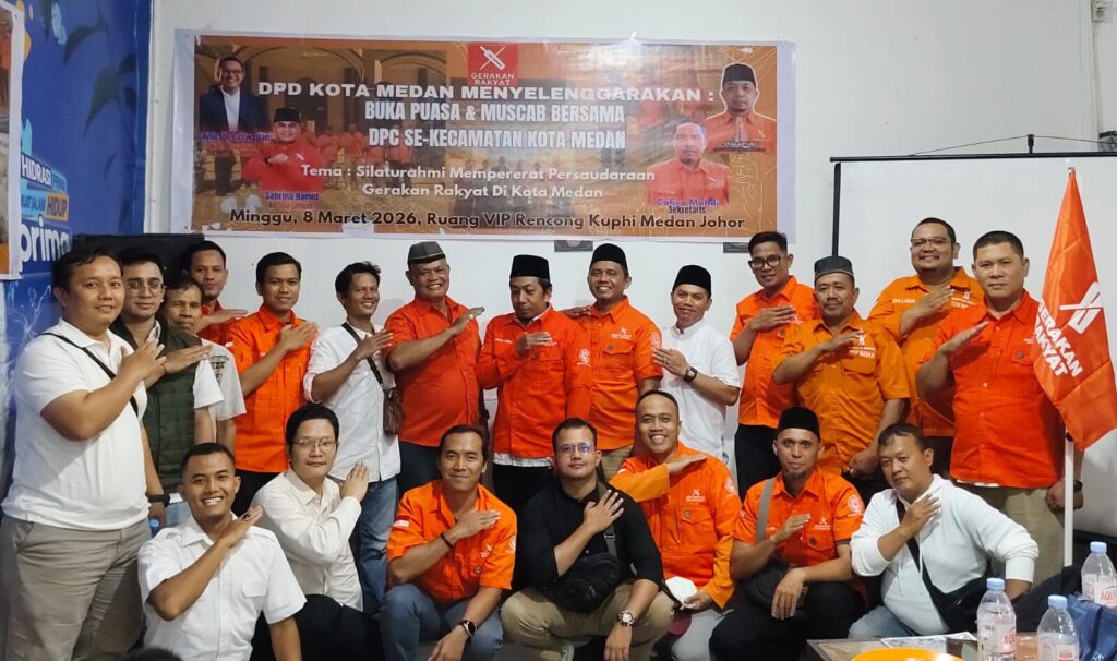 Pererat Silaturahmi di Bulan Ramadan, DPD Gerakan Rakyat Kota Medan Gelar Buka Puasa Bersama dan Muscab