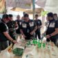Gerebek Sarang Narkoba Mangkubumi Belasan Pria Lompat ke Sungai, Uang Dollar Singapore, Sabu, dan Sajam Berserakan