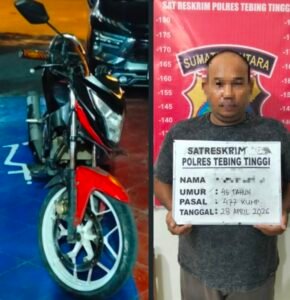 Tak Berkutik, Spesialis Curanmor Diamankan Sat Reskrim Polres Tebing Tinggi
