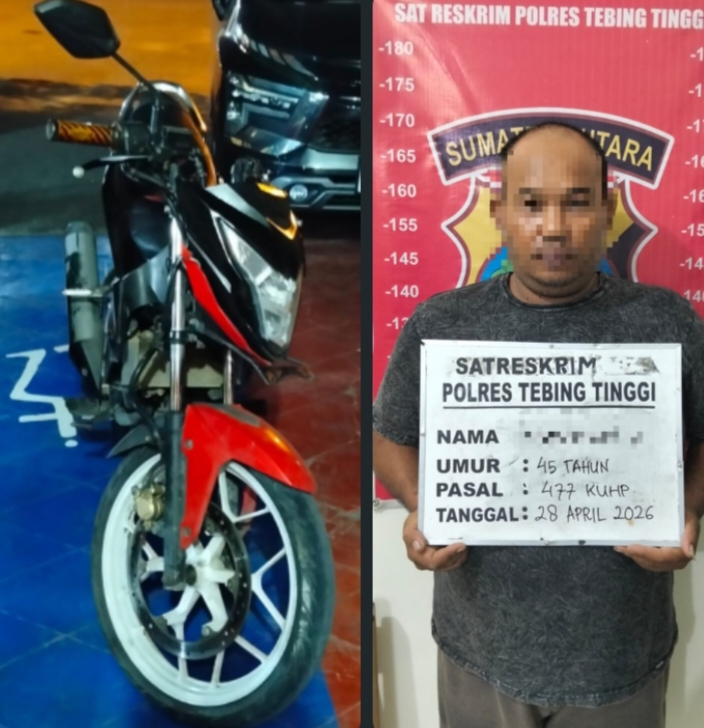 Tak Berkutik, Spesialis Curanmor Diamankan Sat Reskrim Polres Tebing Tinggi