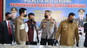 Empat Bulan, Polresta Deliserdang Musnahkan 89 Kg Sabu