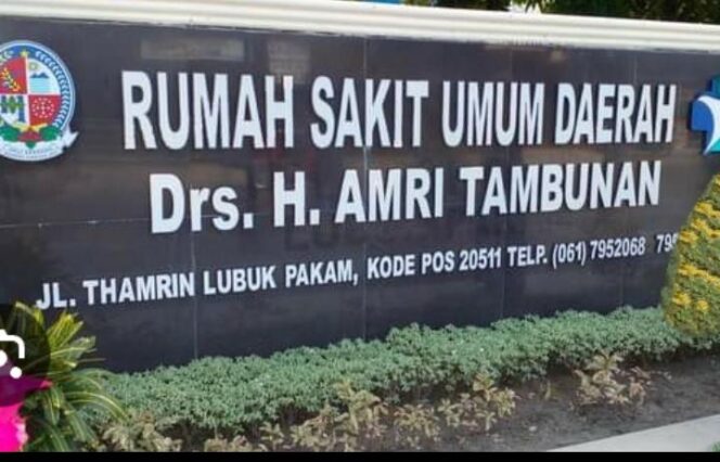 
					Direktur RSUD Drs H Amri Tambunan , dr Erlinda Yani Bantah Isu Dugaan PasienT Tertahan Karna  Tidak Punya Biaya Berobat