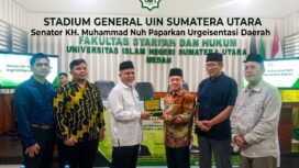 Senator KH. Muhammad Nuh Paparkan Urgensi Representasi Daerah di Stadium General UIN Sumatera Utara