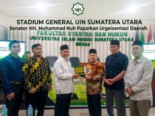 Senator KH. Muhammad Nuh Paparkan Urgensi Representasi Daerah di Stadium General UIN Sumatera Utara