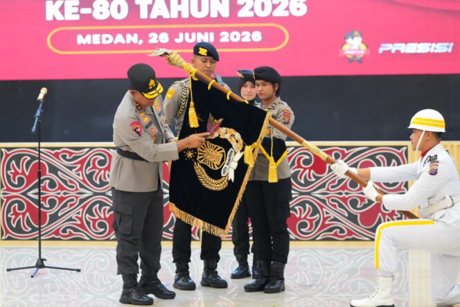 
					Kapolda Sumut Pimpin Upacara Pemuliaan Nilai-Nilai Tribrata, Perkuat Integritas Personel Sambut Hari Bhayangkara ke-80