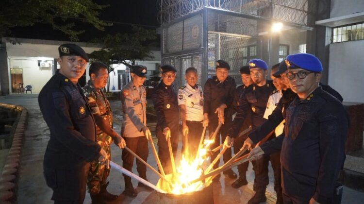 Antisipasi Gangguan Kamtib, Lapas Narkotika Langkat Gandeng TNI-Polri Gelar Razia Gabungan Blok Hunian