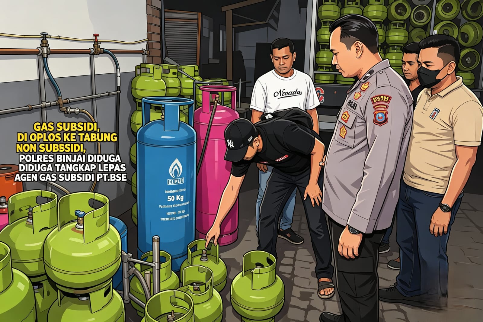 Penggerebekan Dugaan Oplosan Gas Subsidi di Binjai Berujung Polemik, Warga Minta Dugaan Tangkap Lepas Diusut
