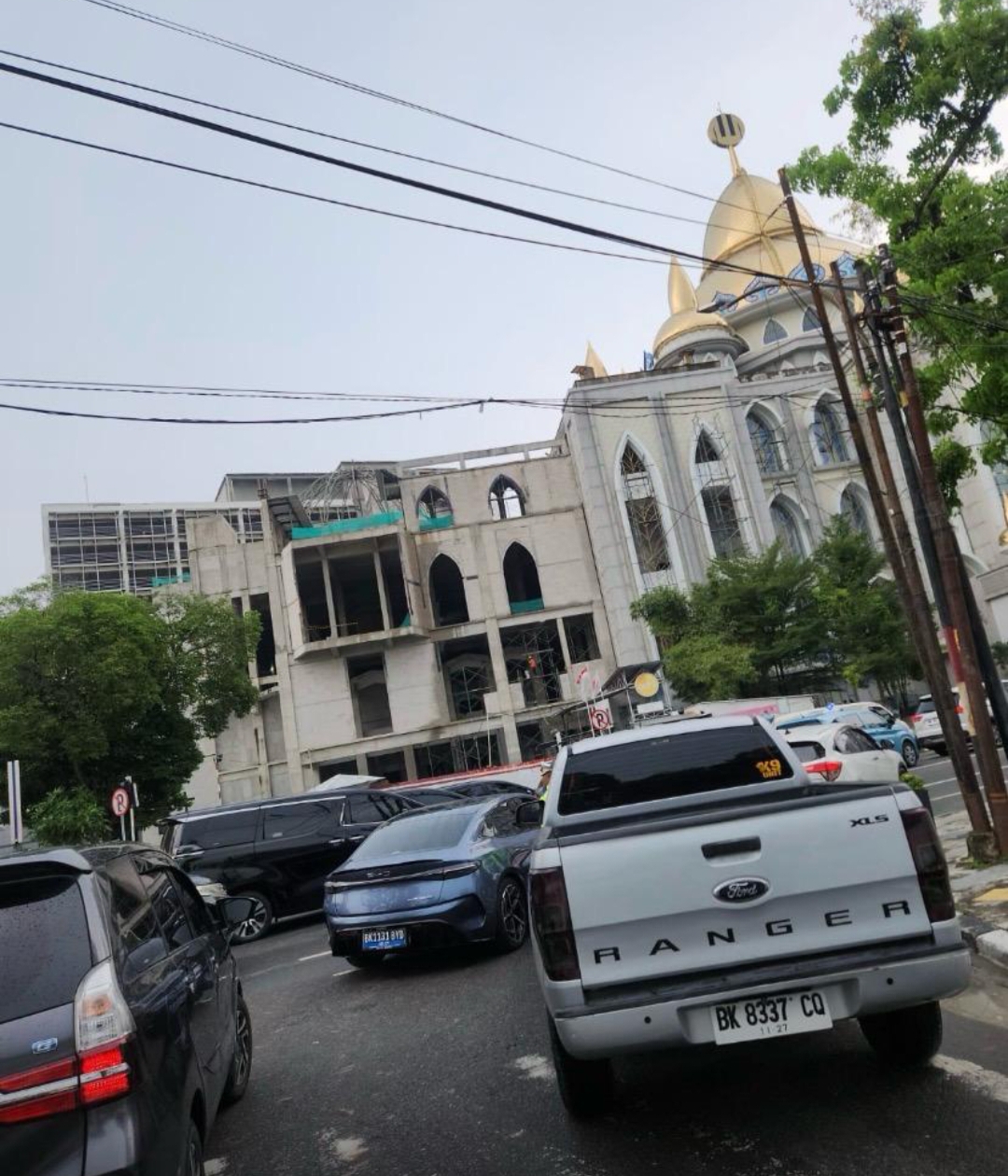 Jamaah Mulai Pertanyakan Pembangunan Menara 199 Masjid Agung Medan