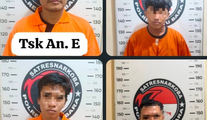 Satresnarkoba Polres Batu Bara Ungkap Empat Kasus Peredaran Narkotika, Empat Tersangka Diamankan