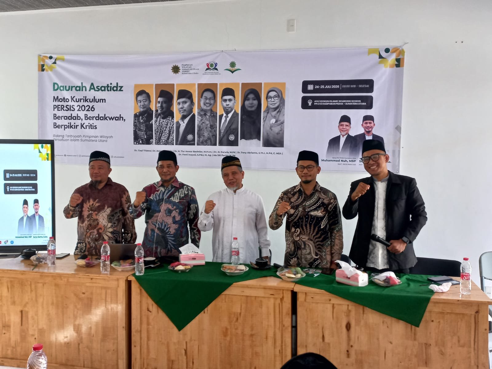 PW PERSIS Sumatera Utara menggelar agenda Daurah Asatidz Kurikulum PERSIS 2026 yang berlangsung intensif selama dua hari, yakni 24–25 Juli 2026, ini dipusatkan di Pesantren As Shidiqin, Hamparan Perak, Kabupaten Deli Serdang.