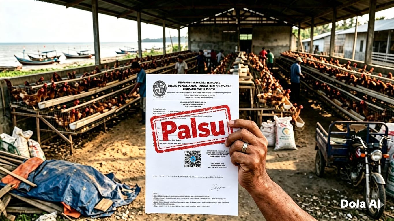 DI Buat Laporan Polisi Kasus Dugaan Penipuan dan Penggelapan Atas PBG Serta Perizinan  Usaha Palsu Kandang Ternak Ayam Petelur di Paluh Sibaji Pantai Labu, 1,1 Miliar Raib