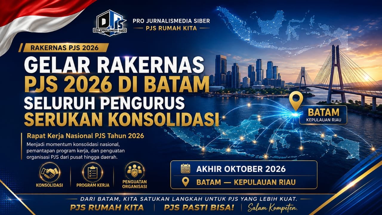 Gelar Rakernas PJS 2026 di Batam, Seluruh Pengurus Serukan Konsolidasi