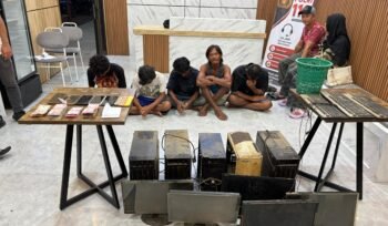 Jatanras Polres Asahan Ungkap Praktik Judi Online di Bagan Asahan, 8 Orang Diamankan