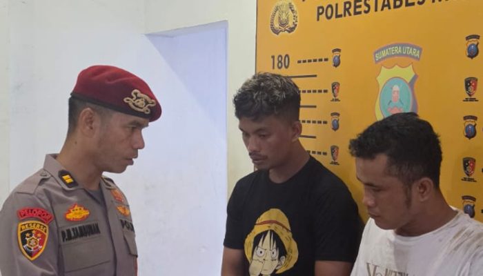 Dua Residivis Curanmor Gol di Polsek Medan Kota