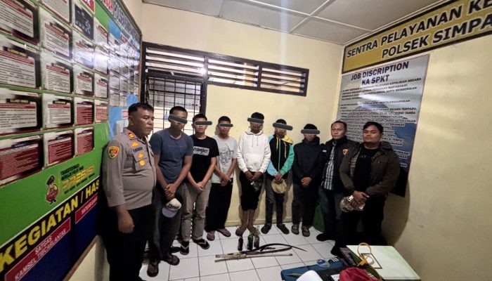 Enam Remaja Diamankan Bawa Sajam dan Molotov, Diduga Hendak Tawuran di Surbakti