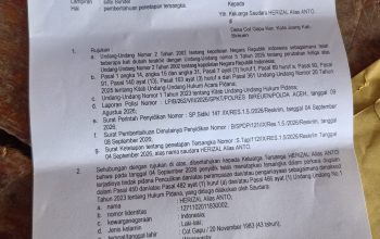 Satreskrim Polres Bireuen Diduga Rekayasa Kasus, Tetapkan Tersangka Pelaku Usaha Tak Sesuai Prosedur