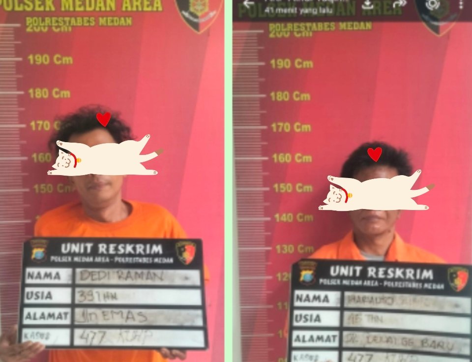 Gunakan Tangga dan Linggis, 2 Pria Bobol Toko Grosir di Ar Hakim Diamankan Polsek Medan Area