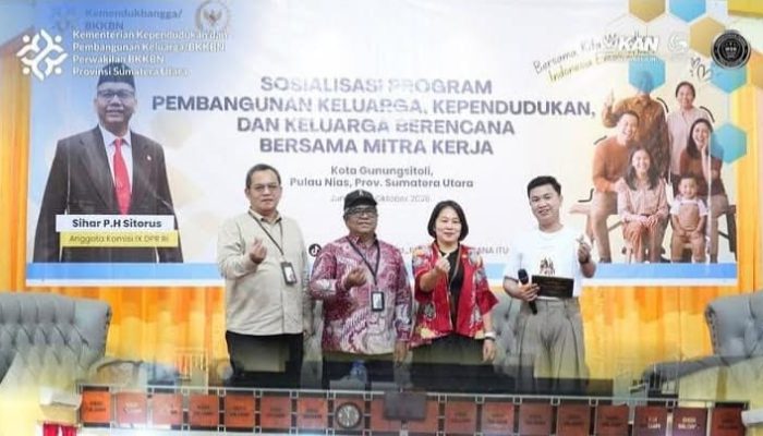 Sosialisasi Program Bangga Kencana Bersama Komisi IX DPR RI Sihar Sitorus Digelar di Gunungsitoli