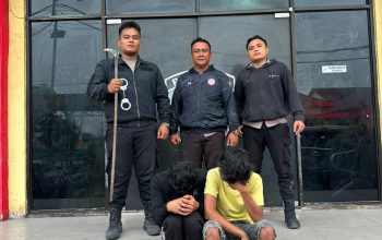 Tim Macan Belawan Bubarkan Tawuran di Mabar, Dua Pemuda Diamankan Bawa Sajam dan Knuckle