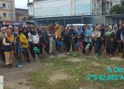 Sambut HUT Pemkab Labuhanbatu, DLH Turunkan 60 Petugas Lakukan Gotong Royong