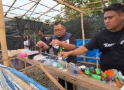 Gerebek Sarang Narkoba Desa Serba Jadi, Sunggal, 6 Barak Narkoba Untuk Pompa Dibakar Habis