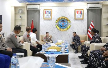 Kapolda Sumut Sambangi Kodaeral I Belawan, Kolaborasi Jaga Kondusifitas Wilayah