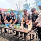 Markas Narkoba Mencirim Kampung, Kutalimbaru Digerebek, Bandar Disergap Pistol Hingga Sejumlah Sajam Disita