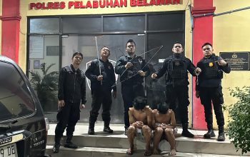 Respons Cepat Laporan Warga, Timsus Macan Polres Belawan Amankan Dua Terduga Pelaku Tawuran