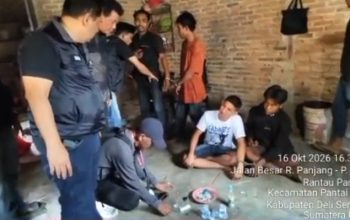 Gerebek Rantau Panjang, Satresnarkoba Polresta Deli Serdang Bekuk 6 Orang Pengguna Narkoba