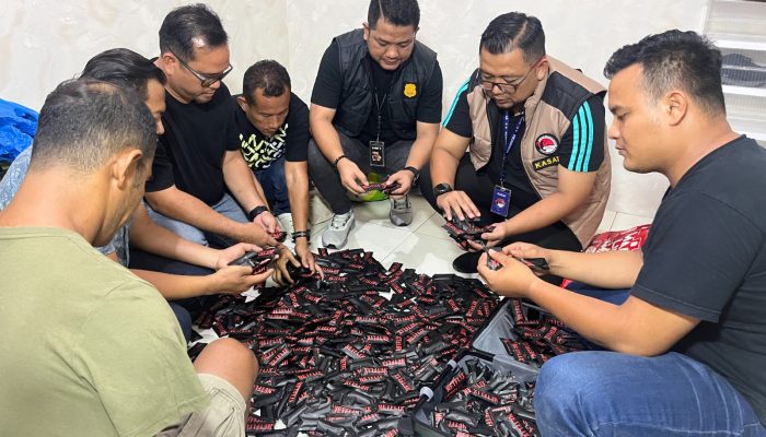 Polisi Gerebek Gudang Penyimpanan 1.152 Vape Narkoba di Bandar Setia, Kecamatan Percut, Bandarnya Residivis