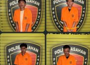 Tim Jatanras Polres Asahan Amankan Empat Terduga Pelaku Pencurian, Kerugian Korban Capai Rp30 Juta